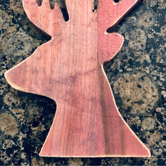 Rustic Wooden Deer Antlers Decor/Decorations Gift Topper Ralph Lauren Christmas - Picture 2 of 6